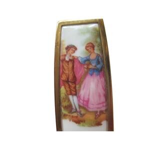 Carmont-Paris-modele depose, Limoges, refillable lipstick with mirror, unused